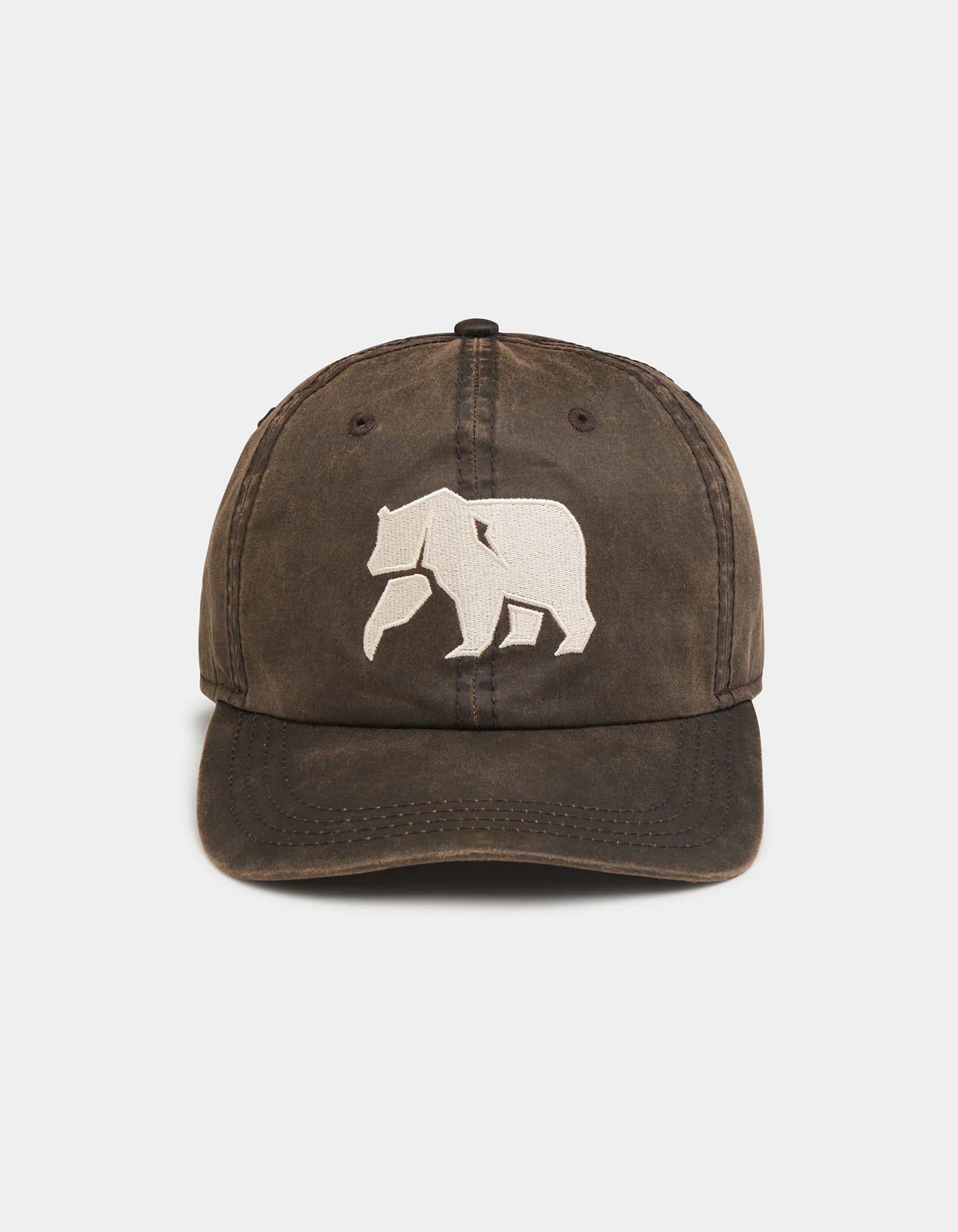 Waxed Canvas Cap in Brown