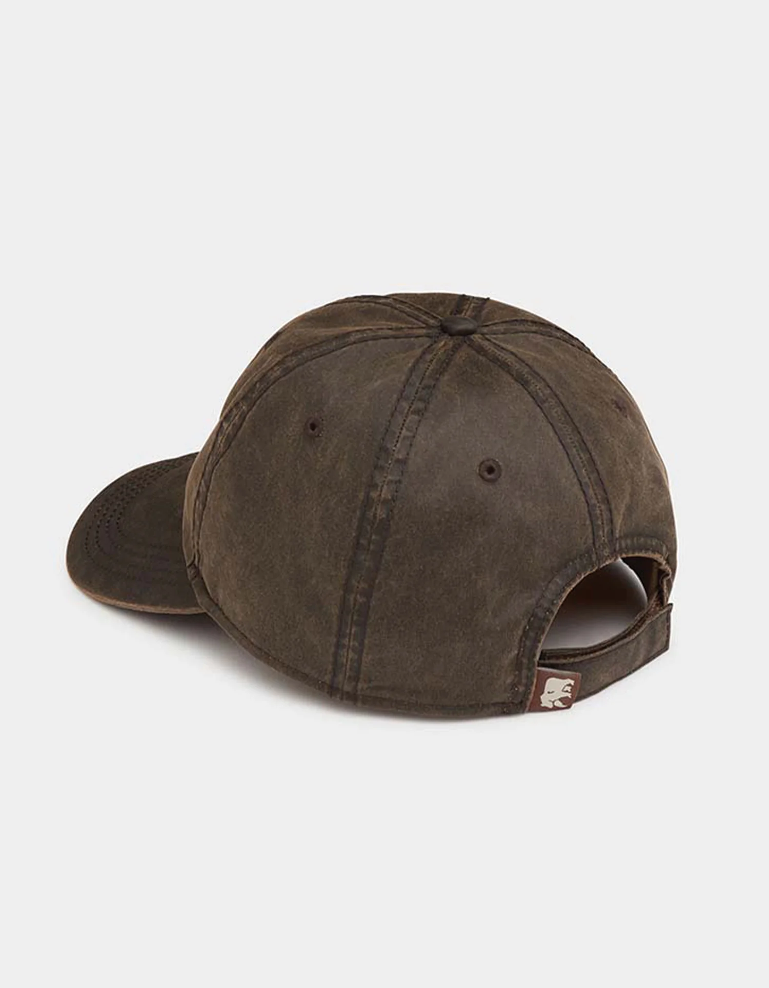 Waxed Canvas Cap in Brown - Image 3