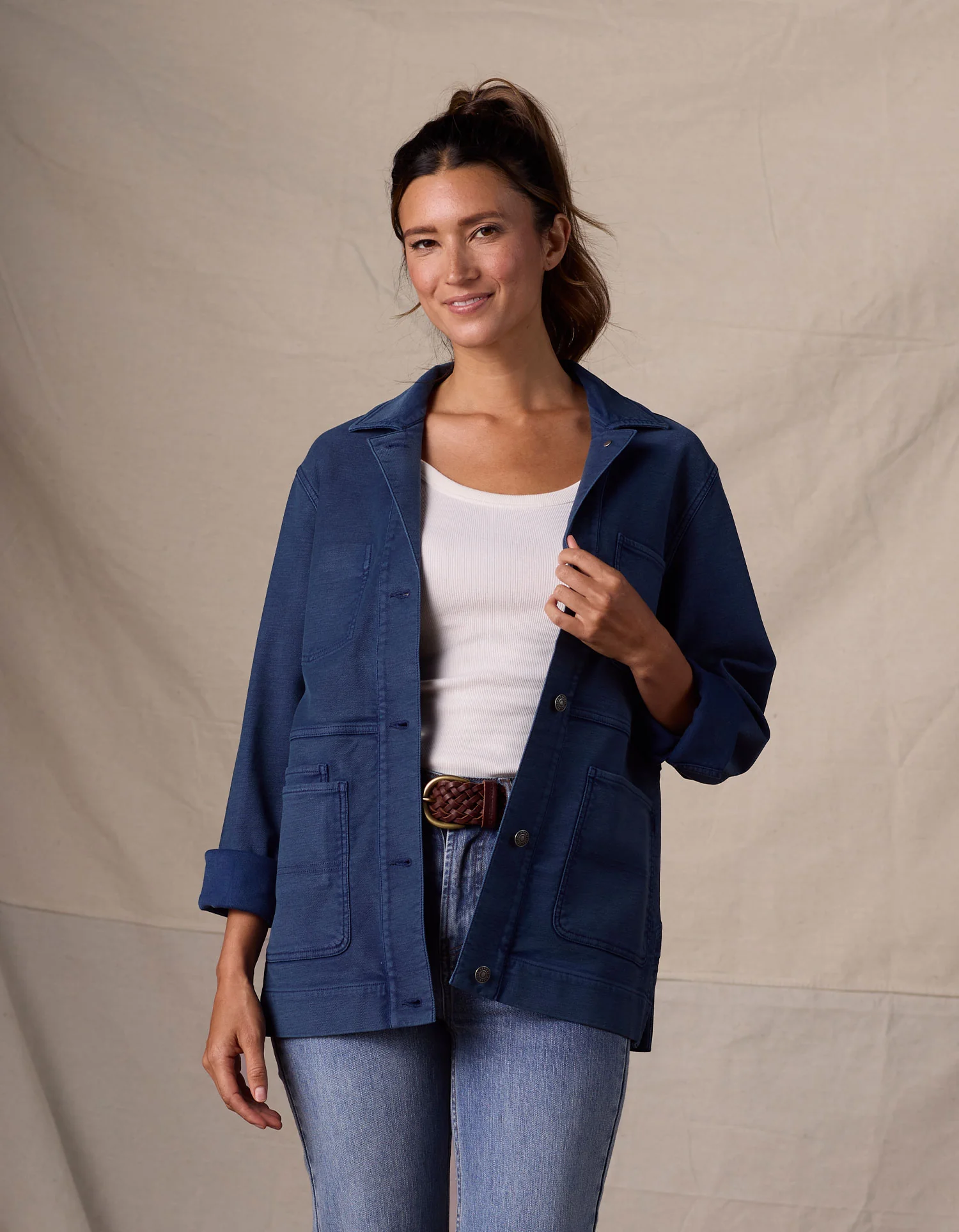 Women's Comfort Terry Chore Coat - Image 2