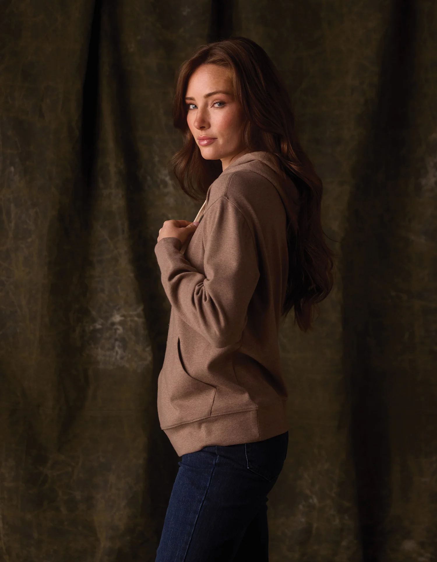 Women's Puremeso Everyday Hoodie in Taupe - Image 4